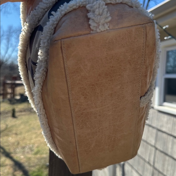 Coach RARE VINTAGE 2006 Brown Shearling Tote Bag - Picture 7 of 10